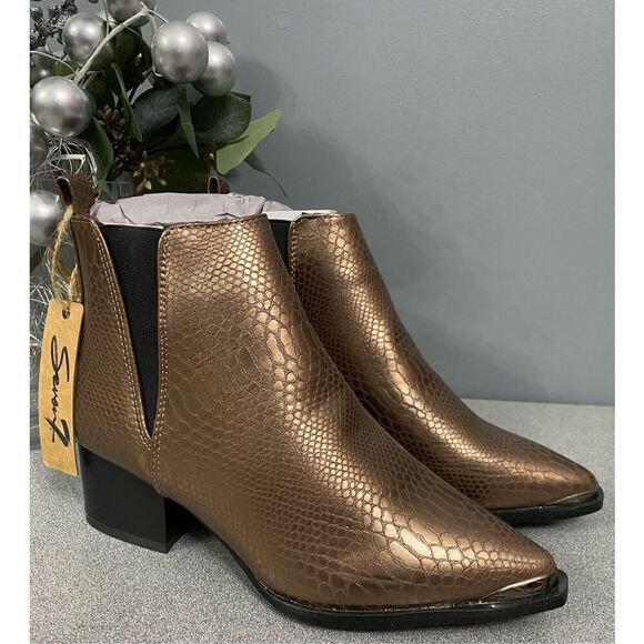 Seven7 Western Copper Boots Size 7 - Picture 1 of 8